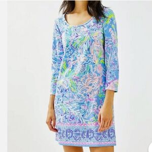 Lilly Pulitzer Beacon All Together Now Supima Cotton Jersey Dress Size Large